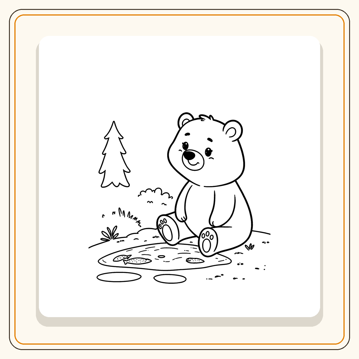 74 coloriages faciles d'animaux de la forêt – Image 8