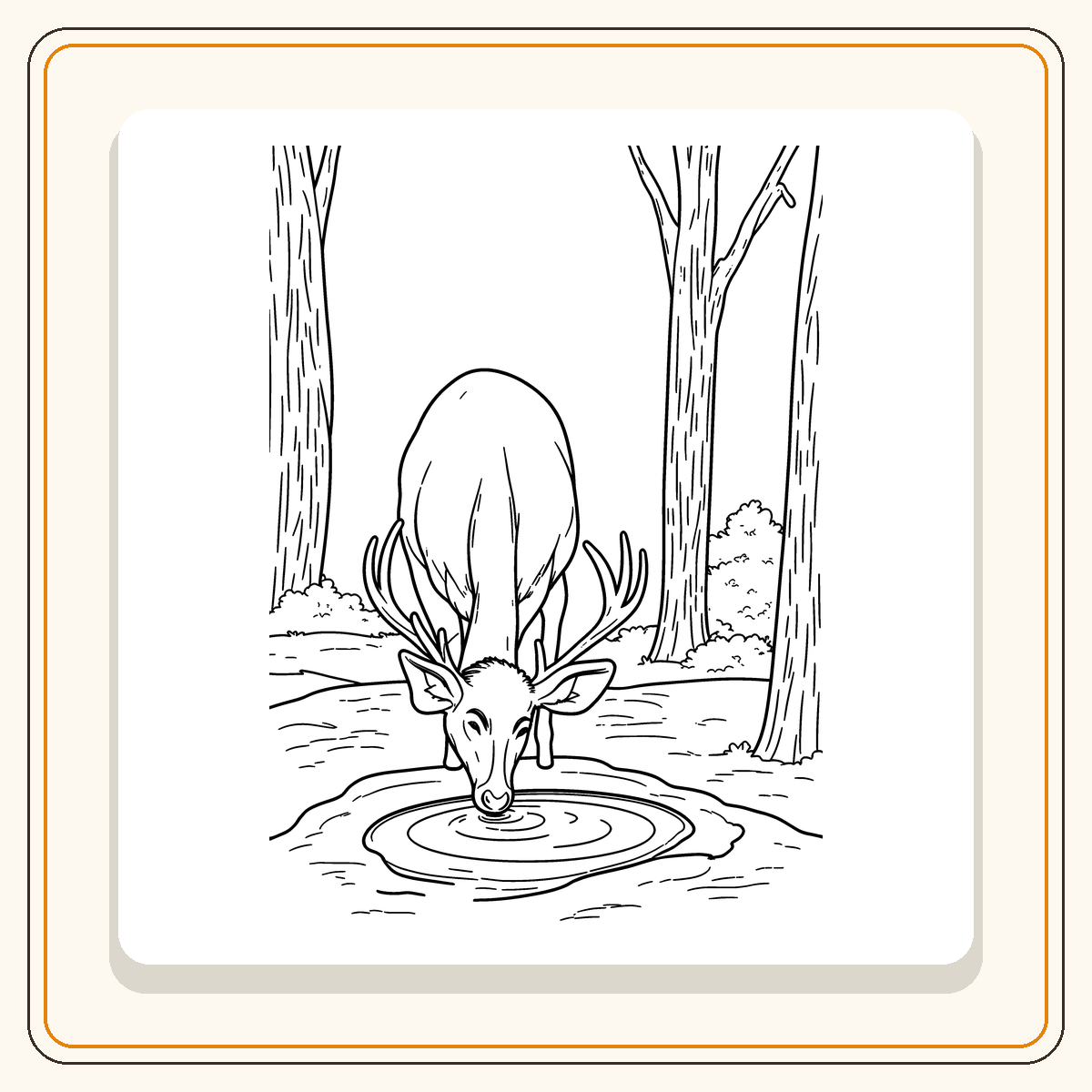 74 coloriages faciles d'animaux de la forêt – Image 12