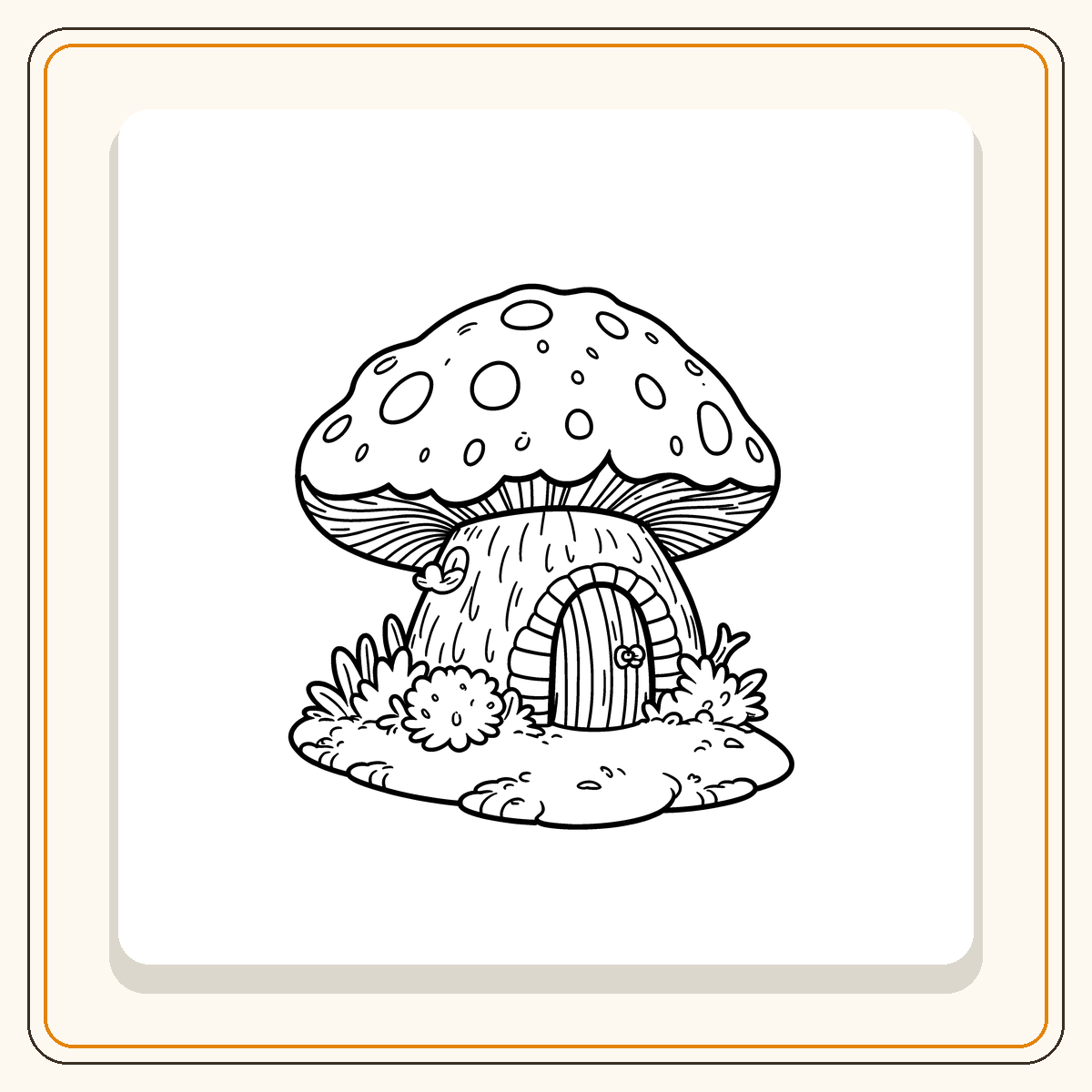 93 coloriages faciles de champignons – Image 8