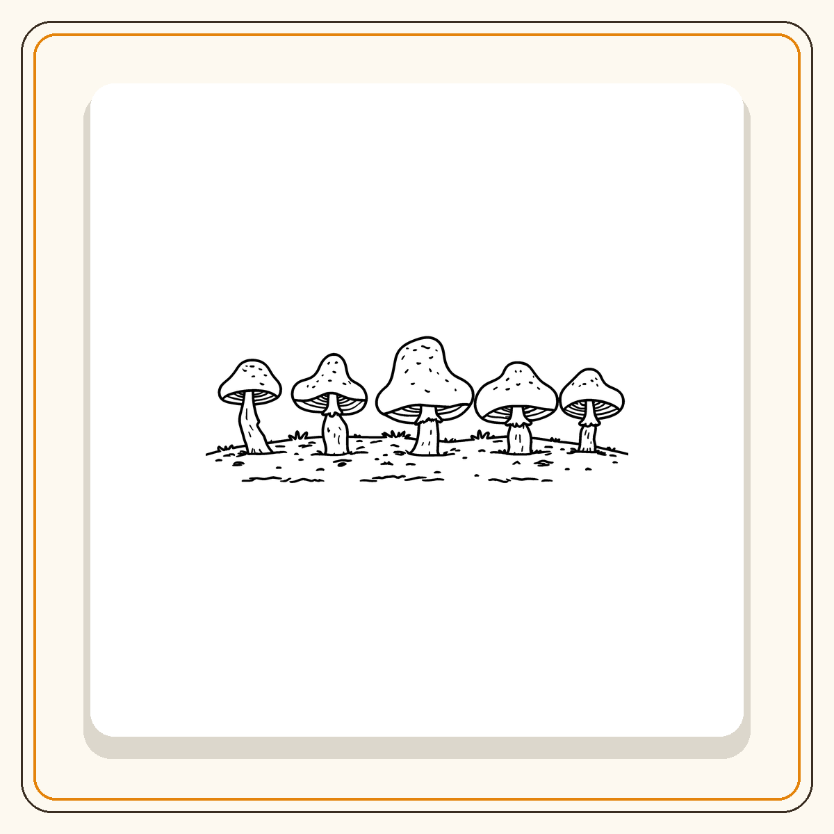 93 coloriages faciles de champignons – Image 10