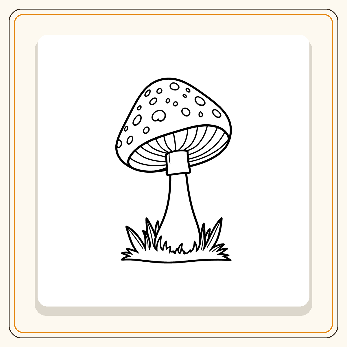 93 coloriages faciles de champignons – Image 11