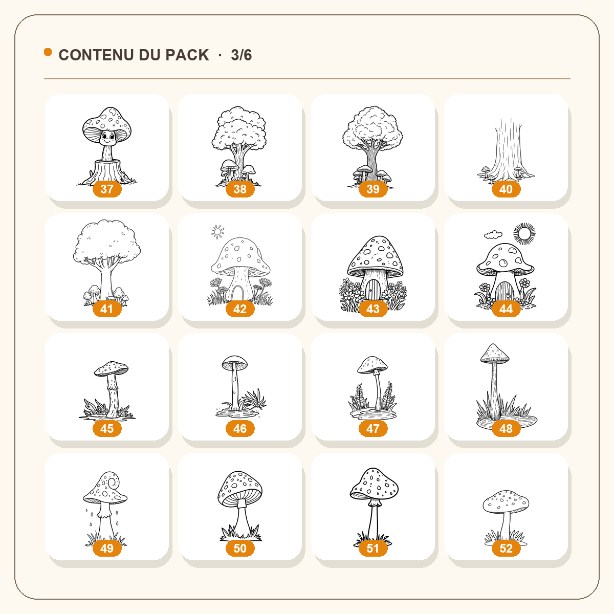 93 coloriages faciles de champignons – Image 4