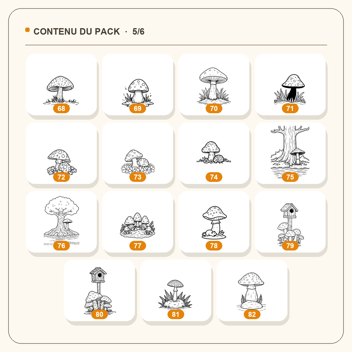 93 coloriages faciles de champignons – Image 6
