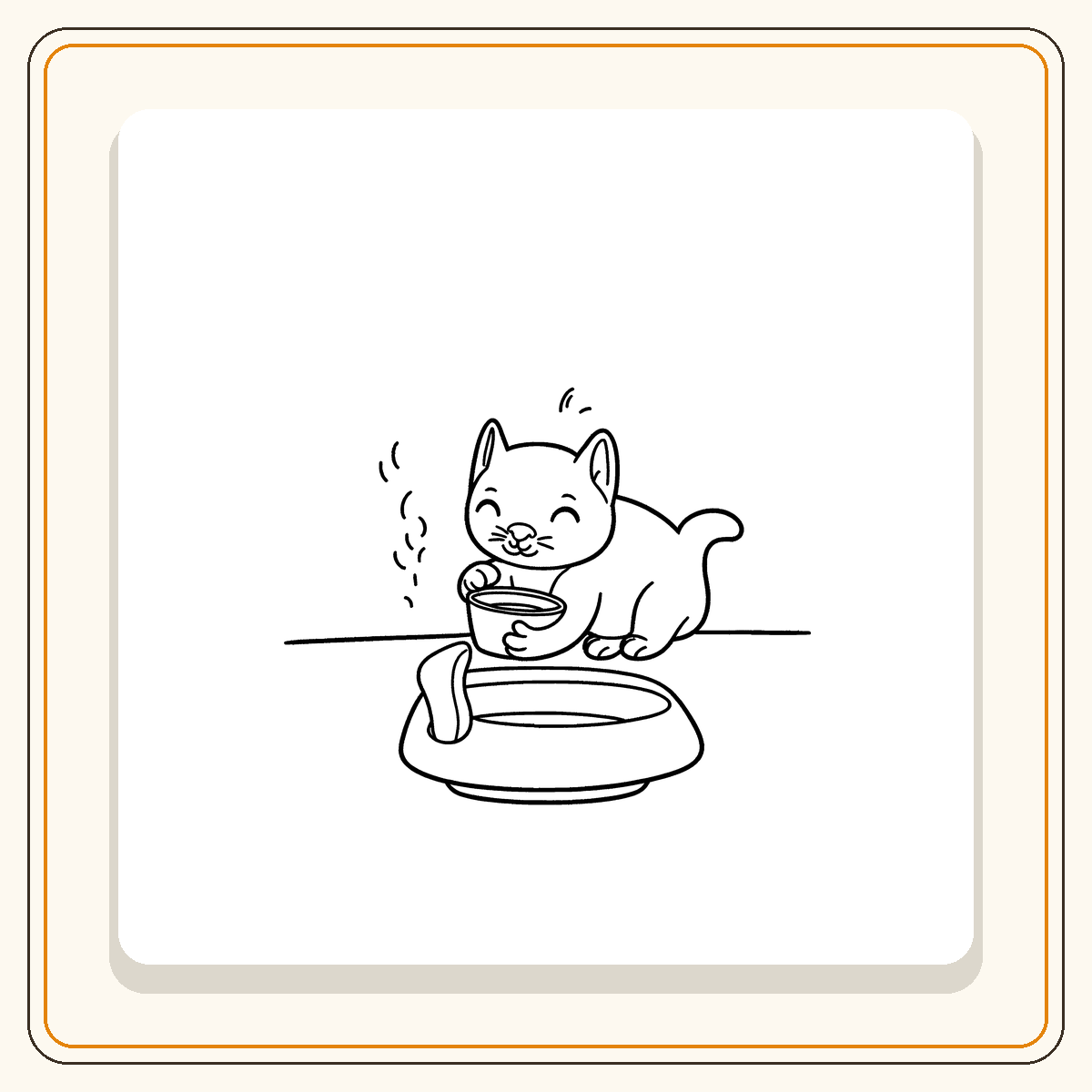 60 coloriages faciles de chatons mignons – Image 8