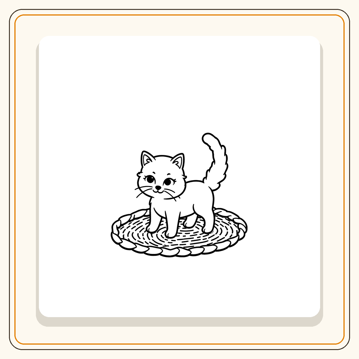 60 coloriages faciles de chatons mignons – Image 10