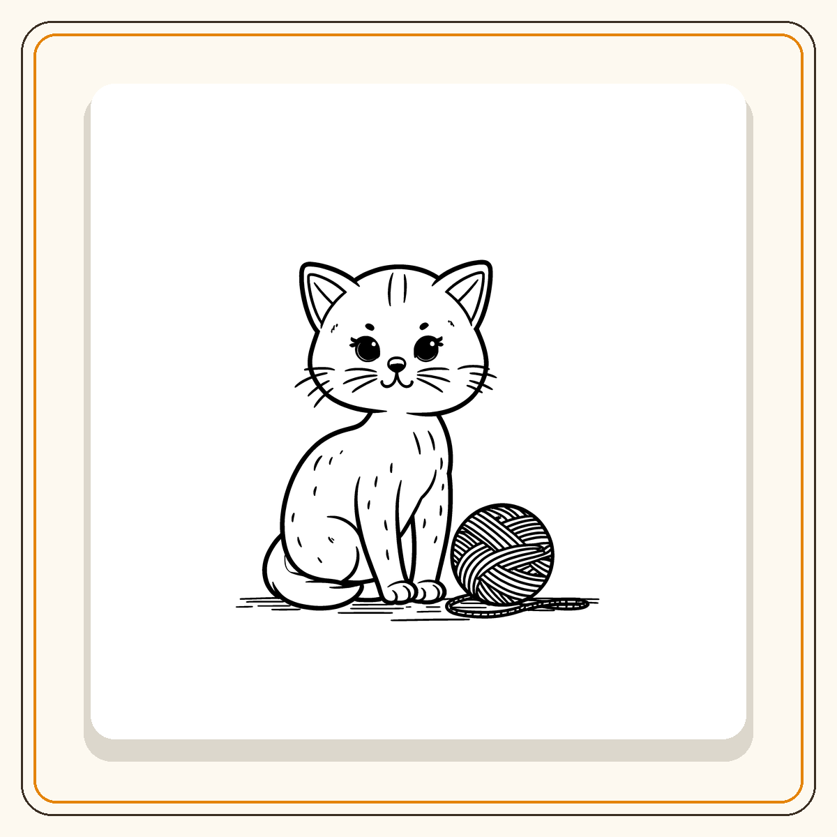 60 coloriages faciles de chatons mignons – Image 11