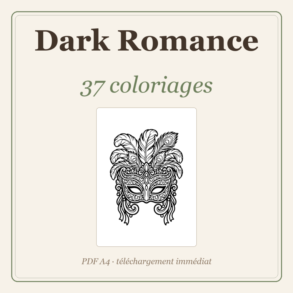 Pack 37 coloriages Dark Romance
