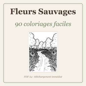 90 coloriages faciles de fleurs sauvages