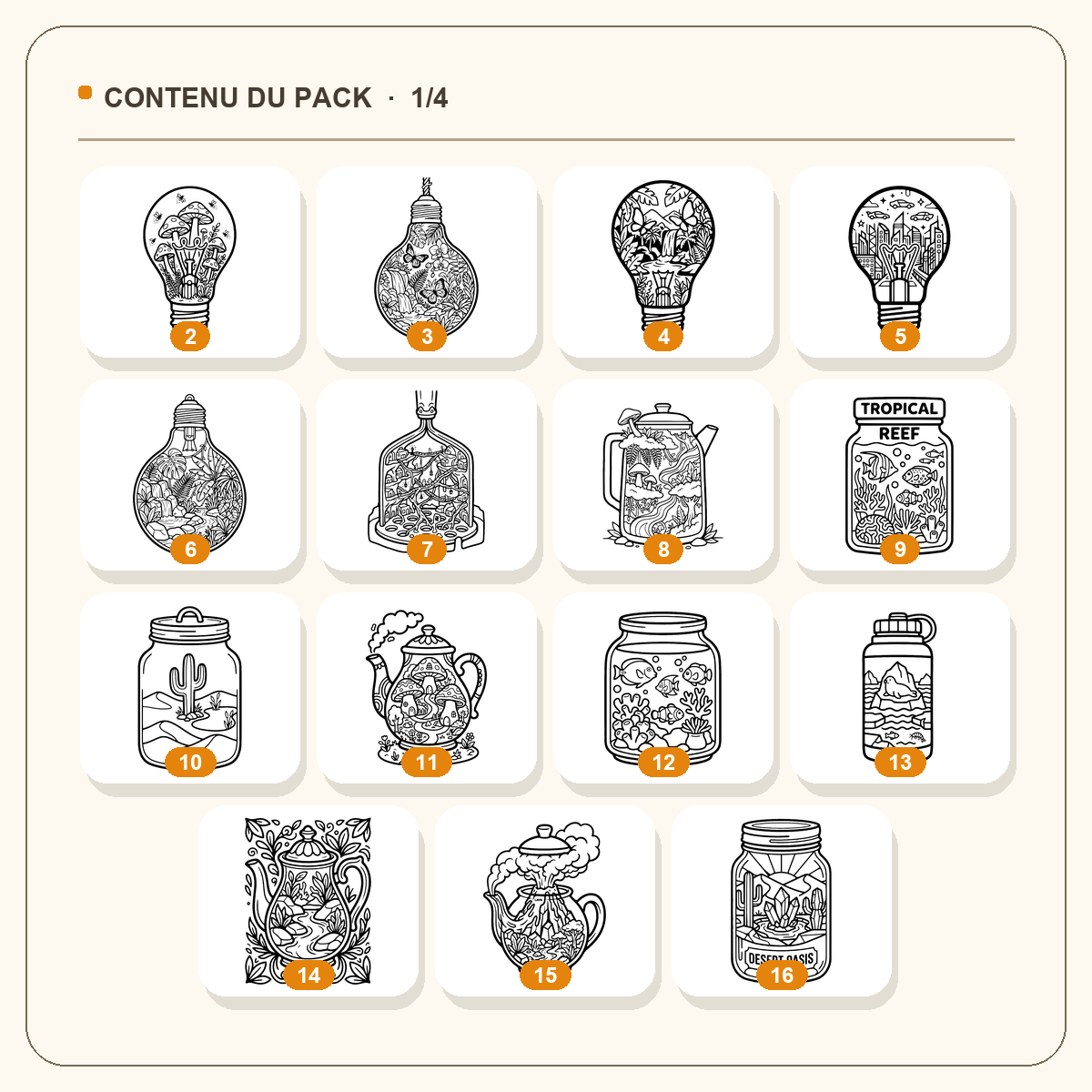 60 coloriages de mondes miniatures – Image 2