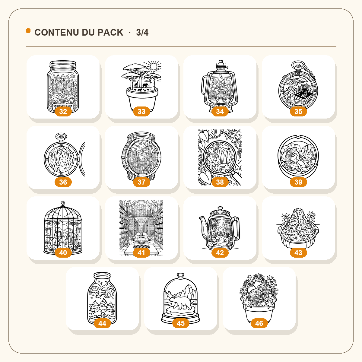 60 coloriages de mondes miniatures – Image 4