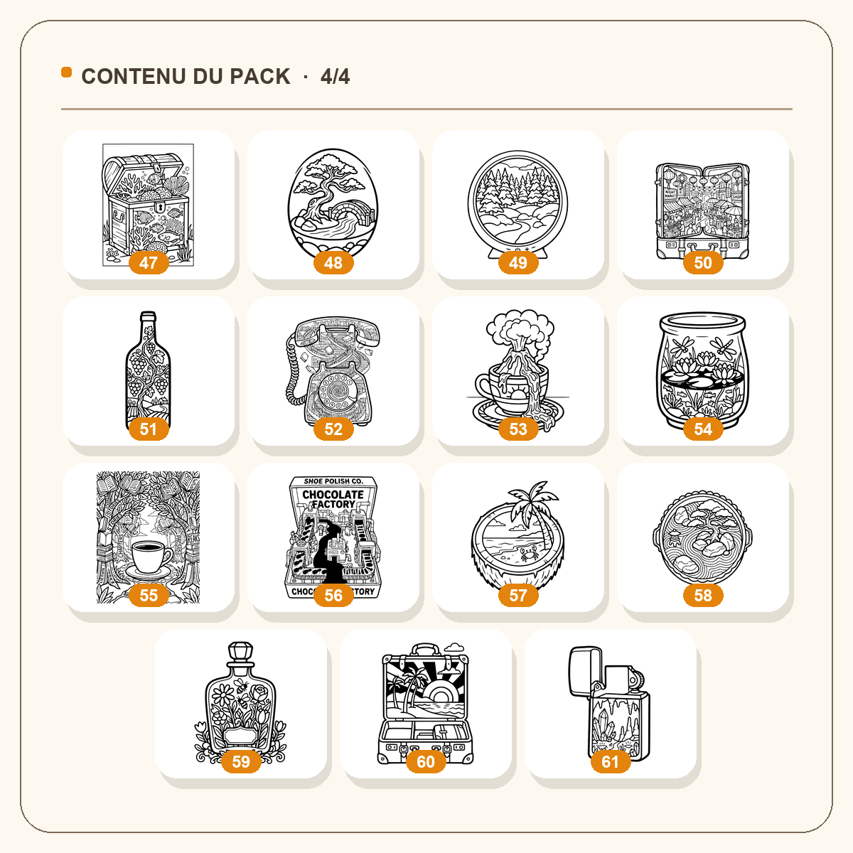 60 coloriages de mondes miniatures – Image 5