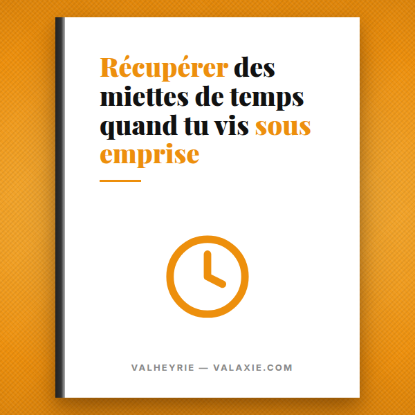 Récupérer des miettes de temps quand tu vis sous emprise