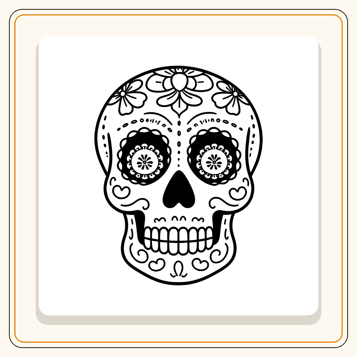 59 coloriages de crânes en fête (calaveras) — Jour des Morts – Image 6