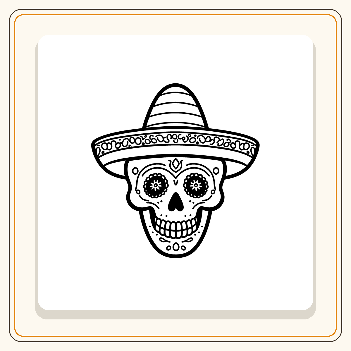 59 coloriages de crânes en fête (calaveras) — Jour des Morts – Image 7