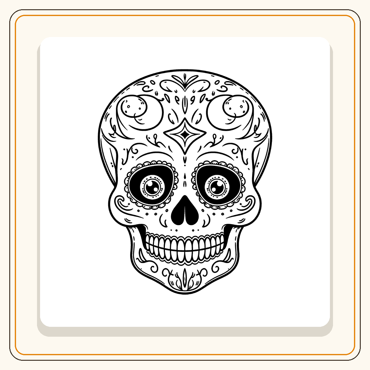59 coloriages de crânes en fête (calaveras) — Jour des Morts – Image 8